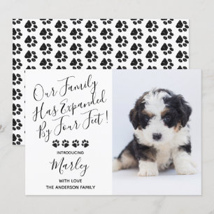 Nouveau Faire-part de chiot chien animal