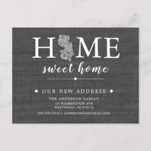NOUVEAU Faire-part JERSEY State Moving Post Card