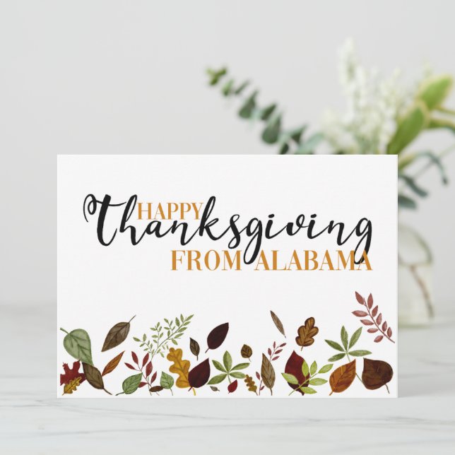 Nouveau Faire-part Thanksgiving (Debout devant)