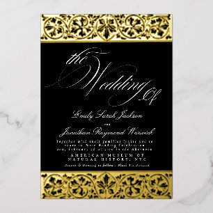 Nouveau Formal Calligraphy Elegant Classic Black