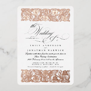 Nouveau Formal Calligraphy Elegant Classic Gold 