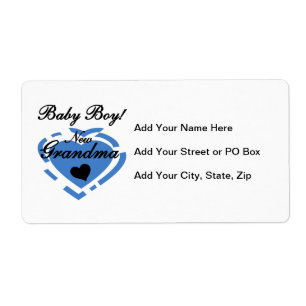 Nouveau Grand-mère Baby Boy Blue Heart Cadeaux