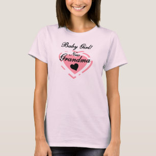 Nouveau Grand-mère Baby Girl Tshirts et cadeaux