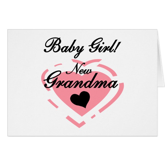 Nouveau Grand-mère Baby Girl Tshirts et cadeaux (Devant horizontal)
