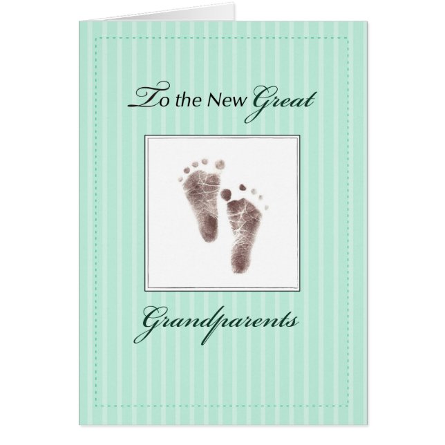 Nouveau Grand-parents de bébé, vert neutre (Devant)