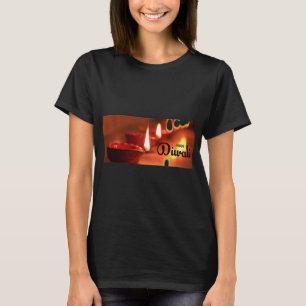 NOUVEAU ! ! - HEUREUX T-SHIRT NOIR DIWALI