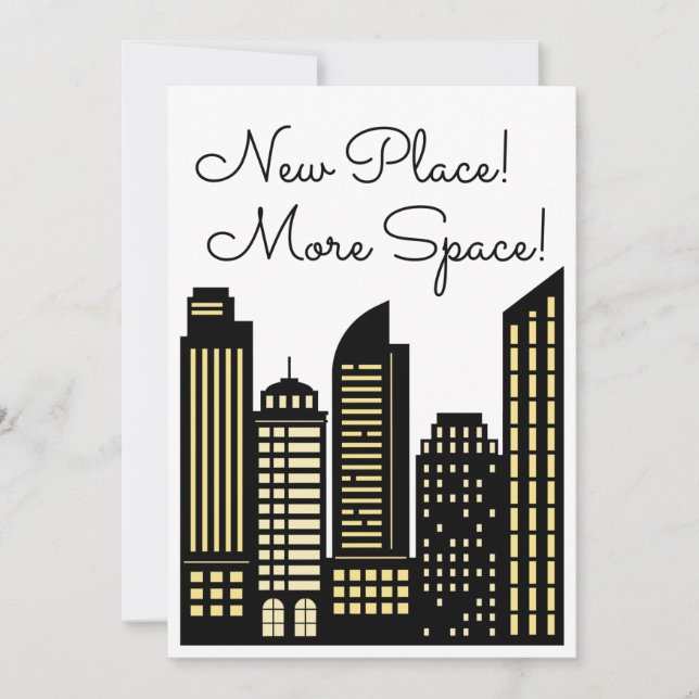 Nouveau Lieu Plus D'Espace Nouveau Faire-part Appa (Devant)