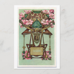 Nouveau mai Gemini zodiac anniversaire Invitation