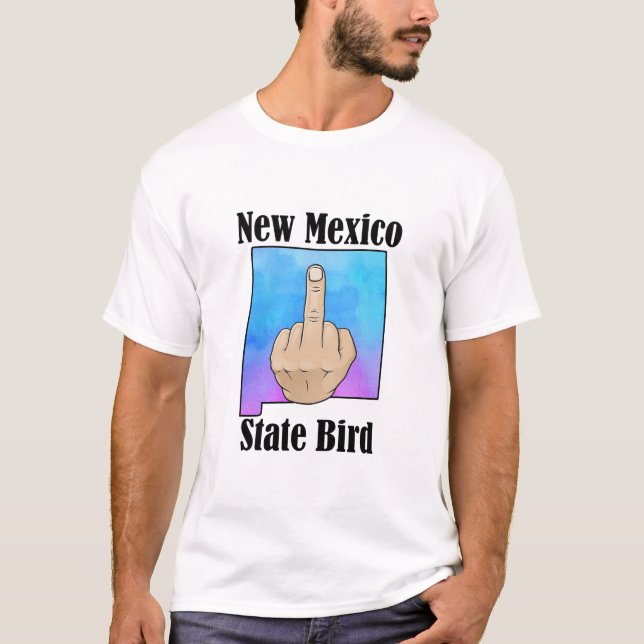 Nouveau-Mexique État t-shirt couleur du doigt cent (Devant)