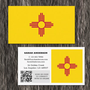 Nouveau-Mexique moderne Carte de visite, Drapeau /