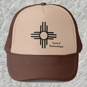 Nouveau Mexique Zia Sun Symbole Casquette Casquett