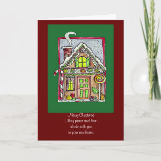 Nouveau Noël à la maison - carte de voeux
