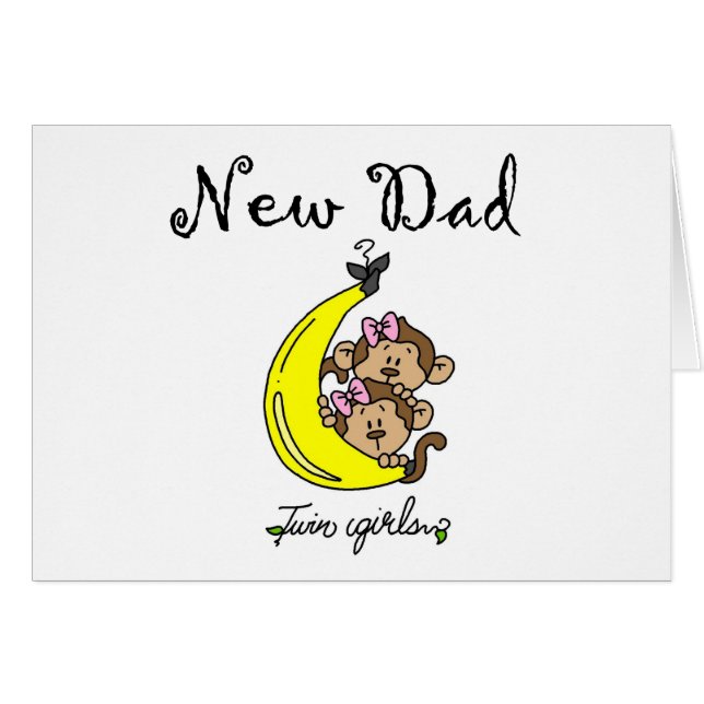 Nouveau papa de Twin Girls Tshirts et cadeaux (Devant horizontal)