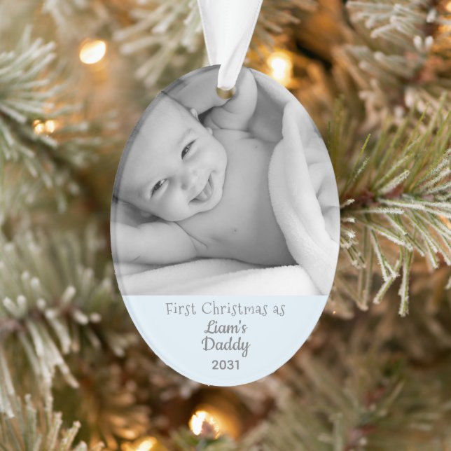 Nouveau papa premier Noël comme papa Personnaliser (Arbre)