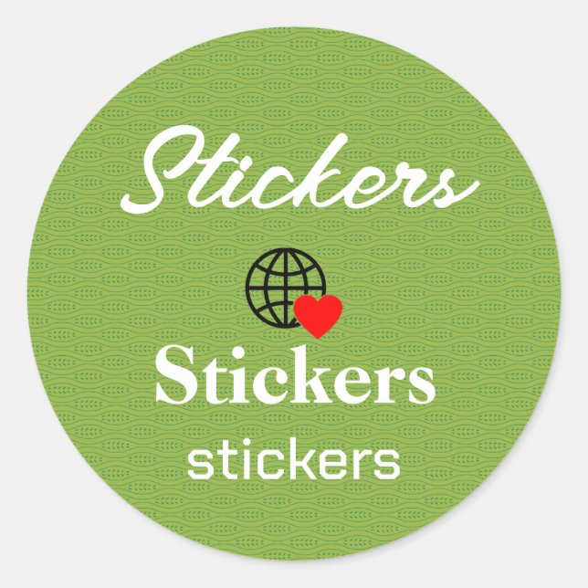 Nouveau personnalisation Stickers Logo Texte (Devant)
