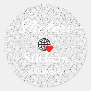 Nouveau personnalisation Stickers Logo Texte