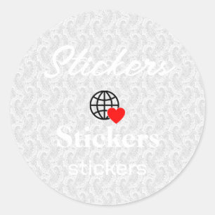 Nouveau personnalisation Stickers Logo Texte