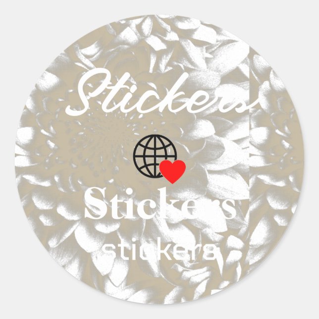 Nouveau personnalisation Stickers Logo Texte (Devant)