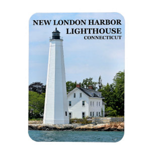 Nouveau phare de London Harbour, CT Photo Magnet