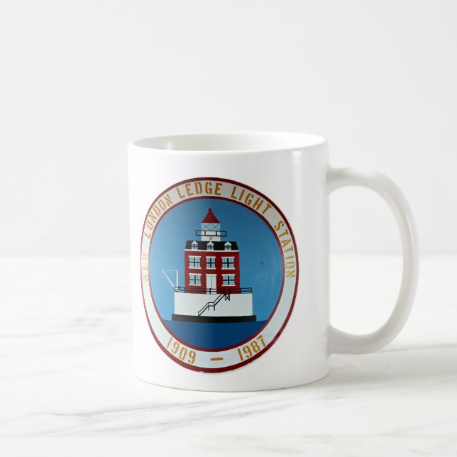 Nouveau phare London Ledge, Connecticut Mug (Droite)