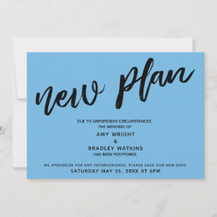 Nouveau Plan Mariage Reporté Carte Bleue Classique