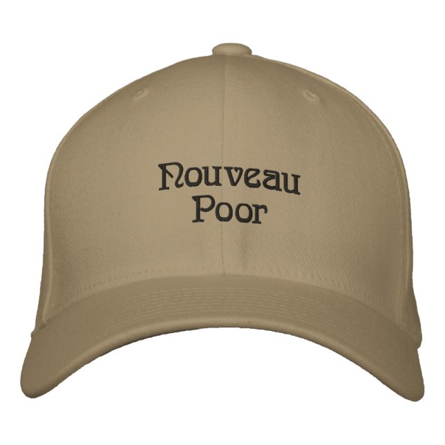 Nouveau Poor Embroidered Hat (Front)
