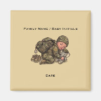 Nouveau Recrue Militaire Magnet Bébé — Nouvelle Ar