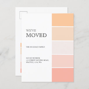 Nouveau rose d'adresse à domicile faire-part de pê