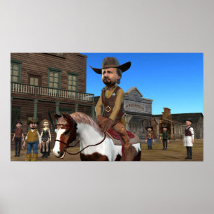 Nouveau shérif en ville - Petite affiche