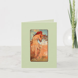 Nouveau Summer Girl Note Card