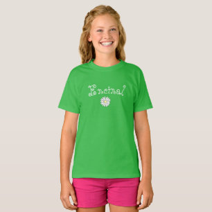 Nouveau T-shirt de filles de marguerite d'Encinal