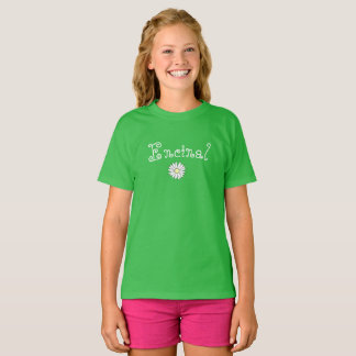 Nouveau T-shirt de filles de marguerite d'Encinal
