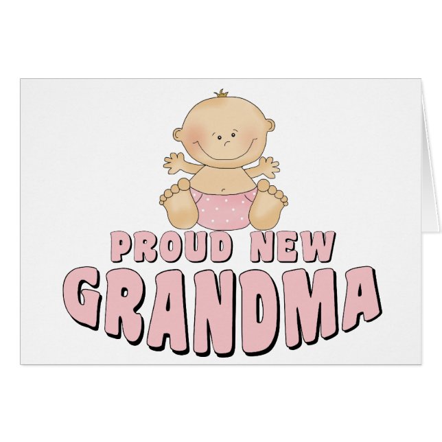 NOUVEAU T-shirt FIER de grand-maman (Devant horizontal)
