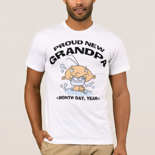 Nouveau T-shirt fier personnalisé de grand-papa