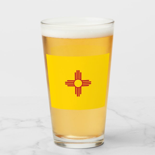 NOUVEAU VERRE DE BIÈRE MEXIQUE (Devant (rempli))