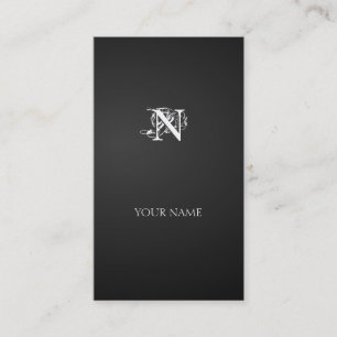 Nouveau vertical line business card