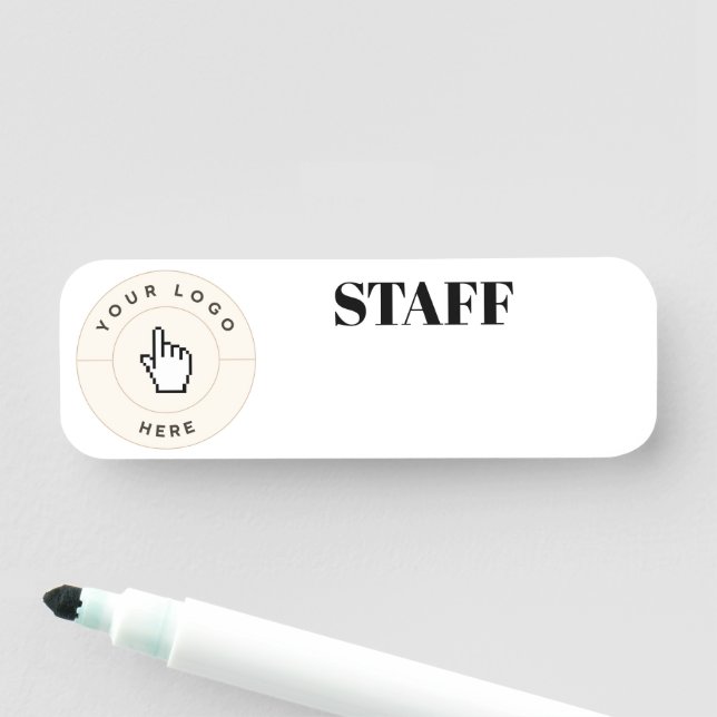 NOUVEAUTÉ ! Étiquette de nom - Effacement sec - 3" (En situation)
