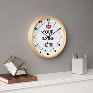 NOUVEAUTÉ ! Horloge murale, Cadre en bois naturel 