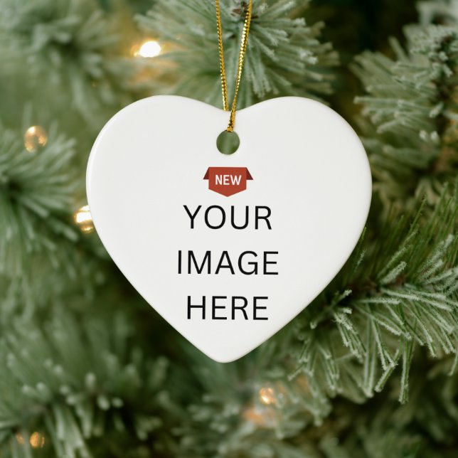 NOUVEAUTÉ ! Ornement - Coeur en céramique - Person (Arbre)