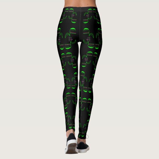 Nouveauté Venus Flytrap Impression Leggings (Dos)