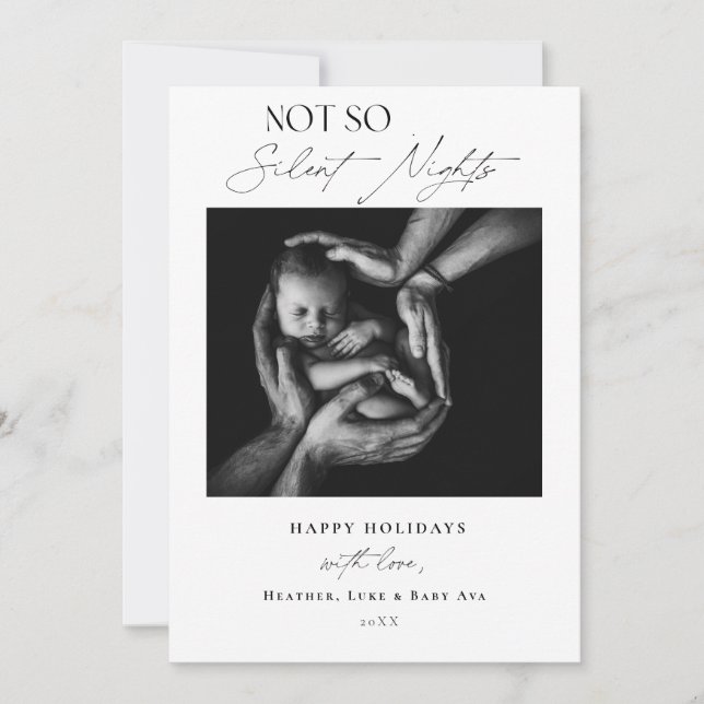 Nouveaux Cartes de fin de année pour bébés (Devant)