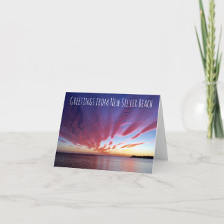 Nouveaux Cartes pour notes blancs Silver Beach