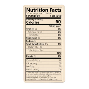 Nouveaux indices nutritionnels du sucre à un seul 