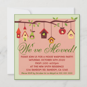 Nouvel accueil jolies invitations pour la fête des