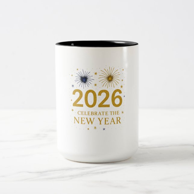 Nouvel An 2026 Mug - Cadeau de vacances (Centre)