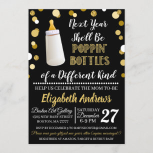 Nouvel An Baby shower Invitation