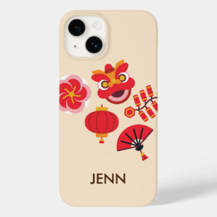 Nouvel An chinois 2024 Célébrer iPhone 14 Coque
