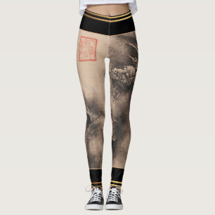 Nouvel An chinois 2024 Peinture Dragon Leggings