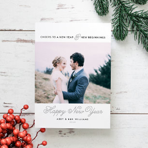 Nouvel An et Nouvel Début Nouvel An Carte photo