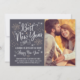 Nouvel An Faire-part de grossesse Nouvel An 2018